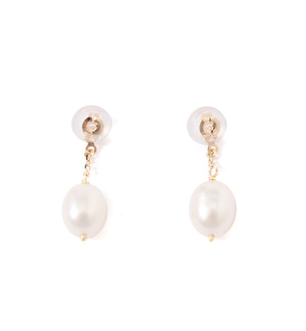 JUPITER「【K10】淡水パールピアスキャッチ」|ピアス|ゴールド