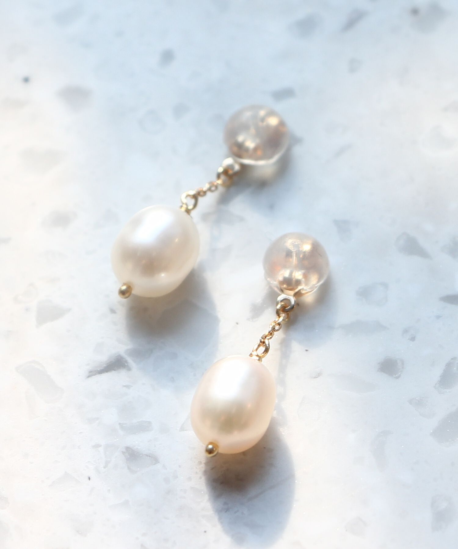 JUPITER「【K10】淡水パールピアスキャッチ」|ピアス|