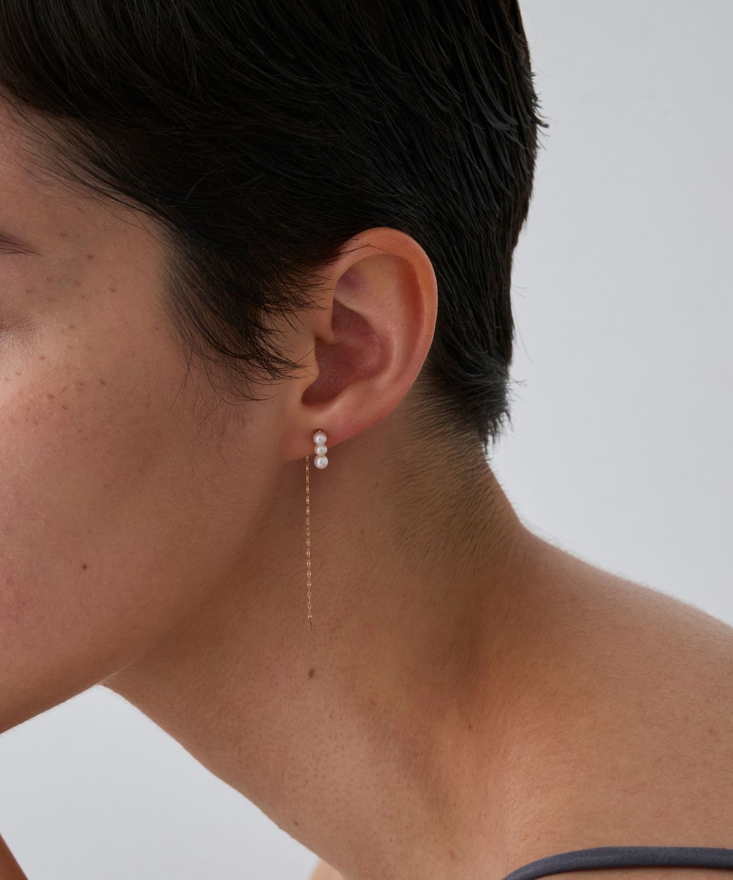 JUPITER「【K10】モードスリーパールイヤリング」|イヤリング|