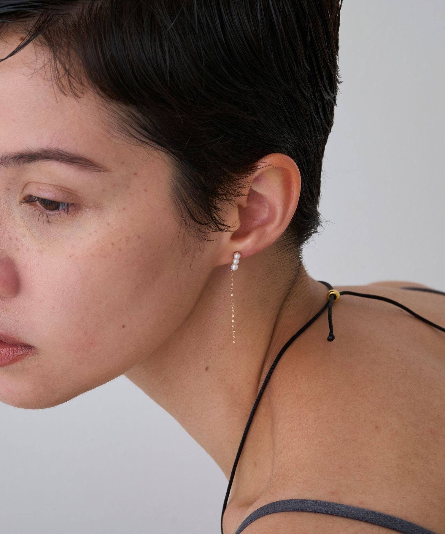 JUPITER「【K10】モードスリーパールイヤリング」|イヤリング|