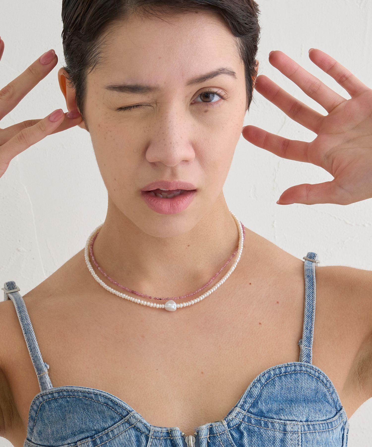 JUPITER「【淡水パール】バロックパールネックレス/40cm」|ネックレス|