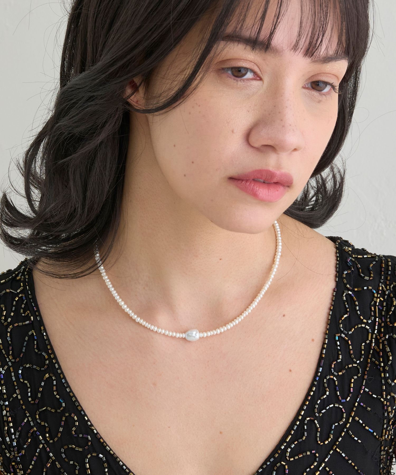 JUPITER「【淡水パール】バロックパールネックレス/40cm」|ネックレス|