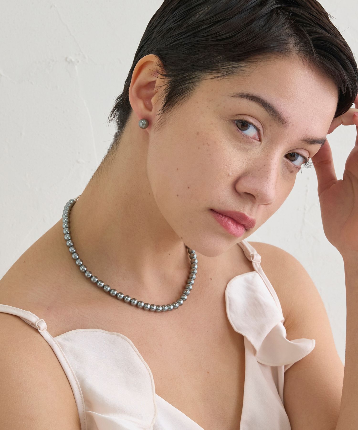 JUPITER「【国産貝パール】フォーマルパールネックレス＆ピアスセット」|ネックレス|