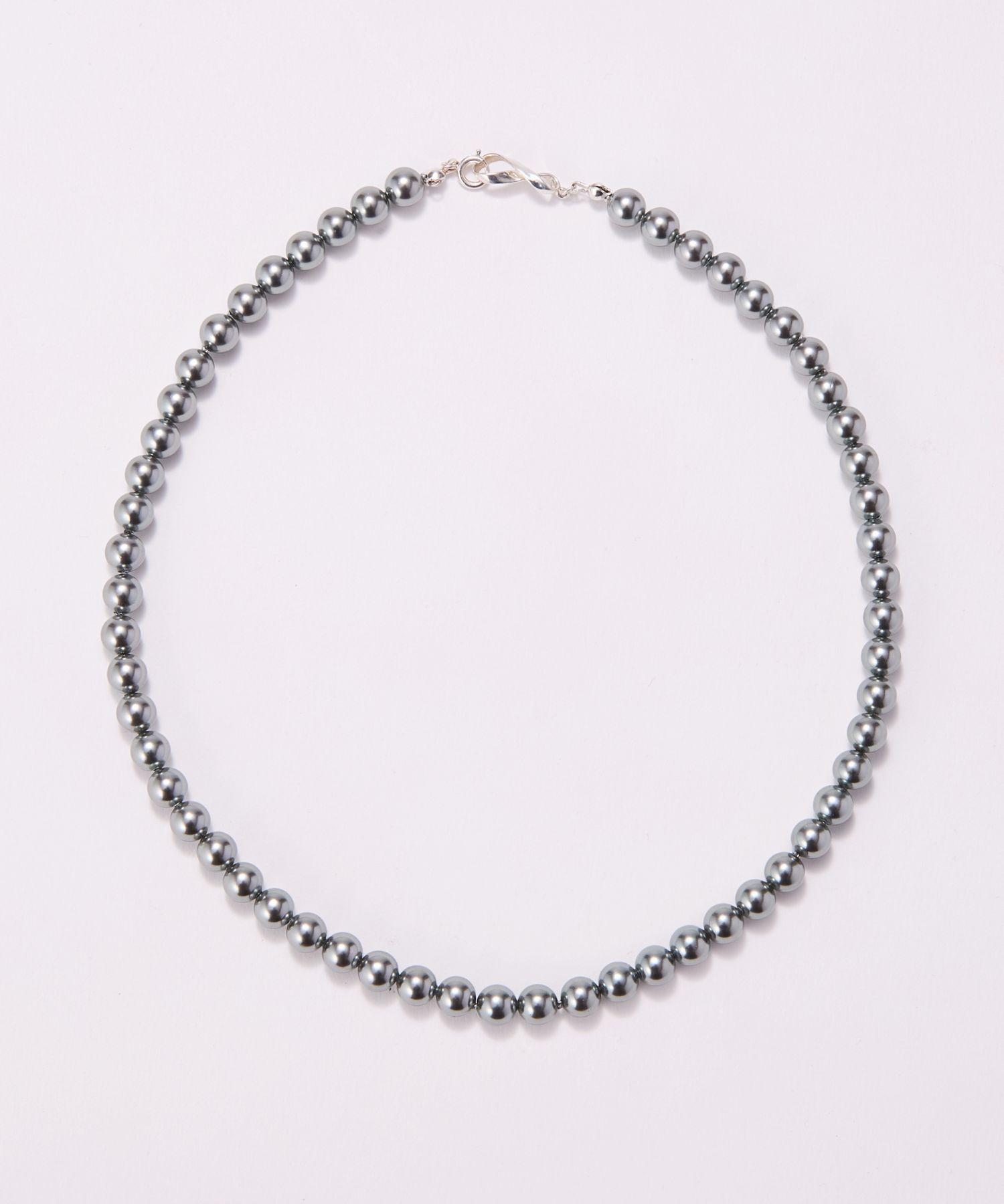 JUPITER「【国産貝パール】フォーマルパールネックレス＆イヤリングセット　グレー」|ネックレス|