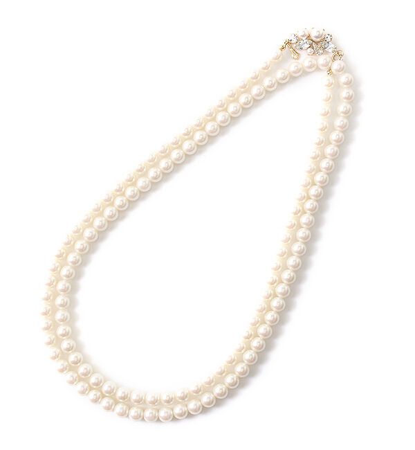 Phoebe「ブルーミングロングパールネックレス」|ネックレス|