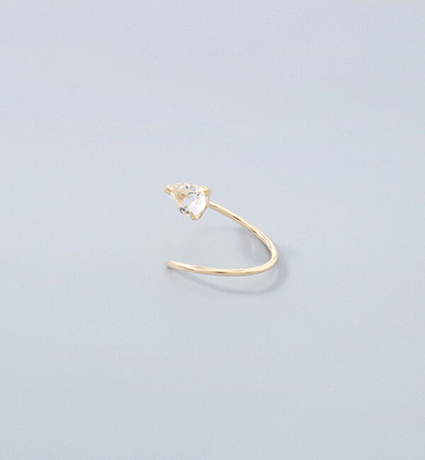 Phoebe「【K10】ストーンダブルループピアス/BOX付き」|ピアス|