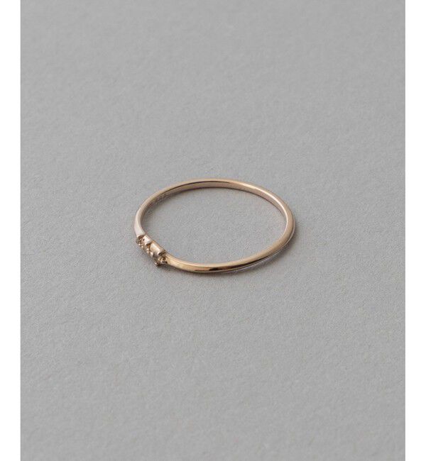 ete「K10MPG レイヤード ブラウンダイヤモンド リング」|リング|