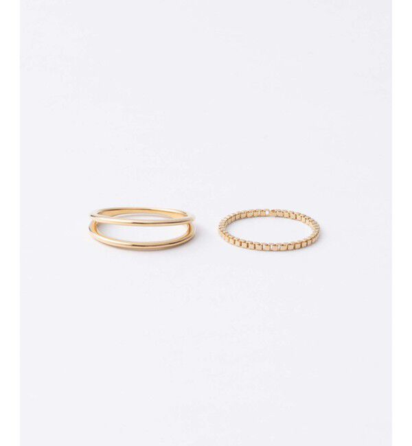 Jouete「セットリング チェーン」|リング|イエローゴールド