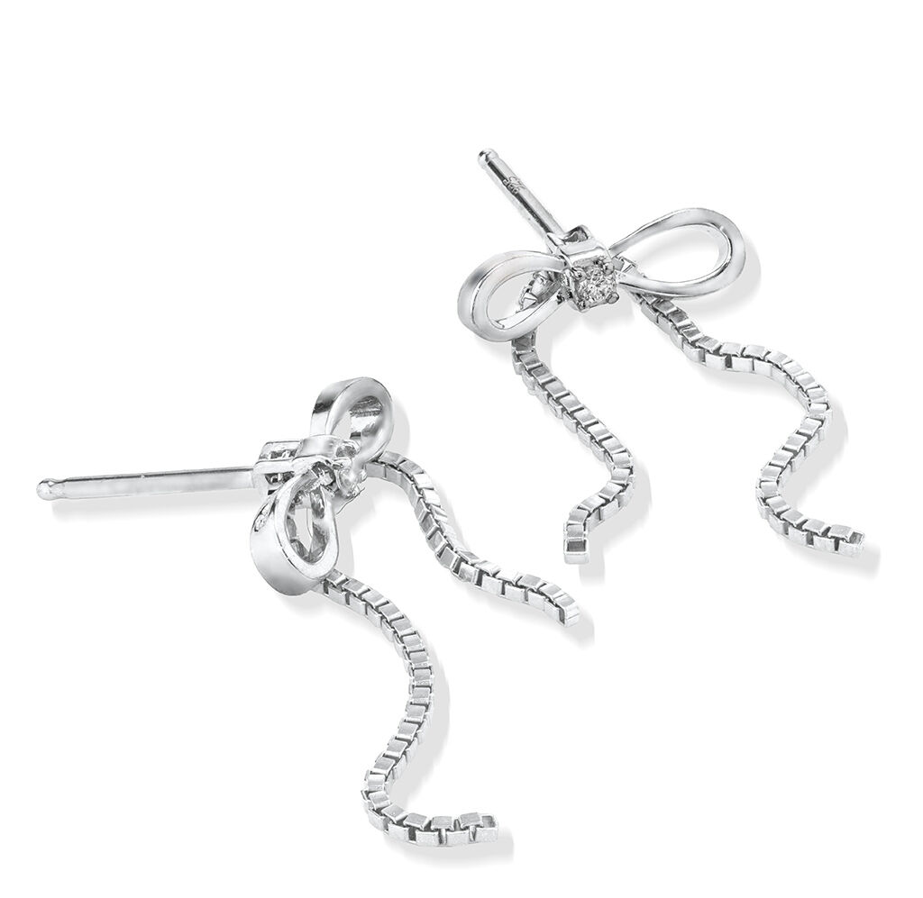 STAR JEWELRY「【Winter限定】 INFINITY BOW」|ピアス|