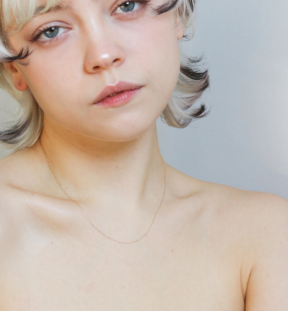  「ゴールド 小豆 チェーン ネックレス 40cm | K10YG」|ネックレス|