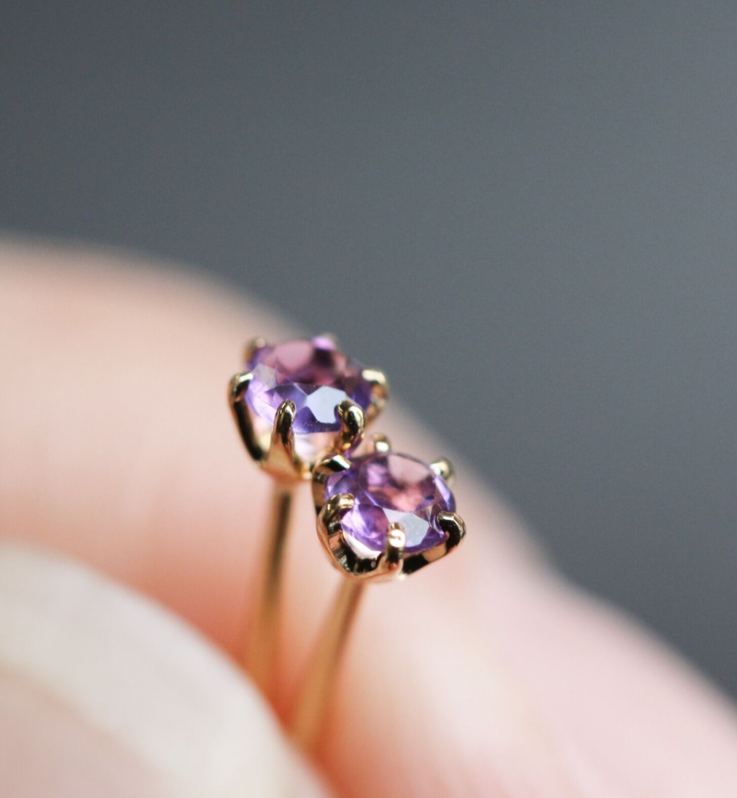  「誕生石 一粒ピアス | K18 」|ピアス|