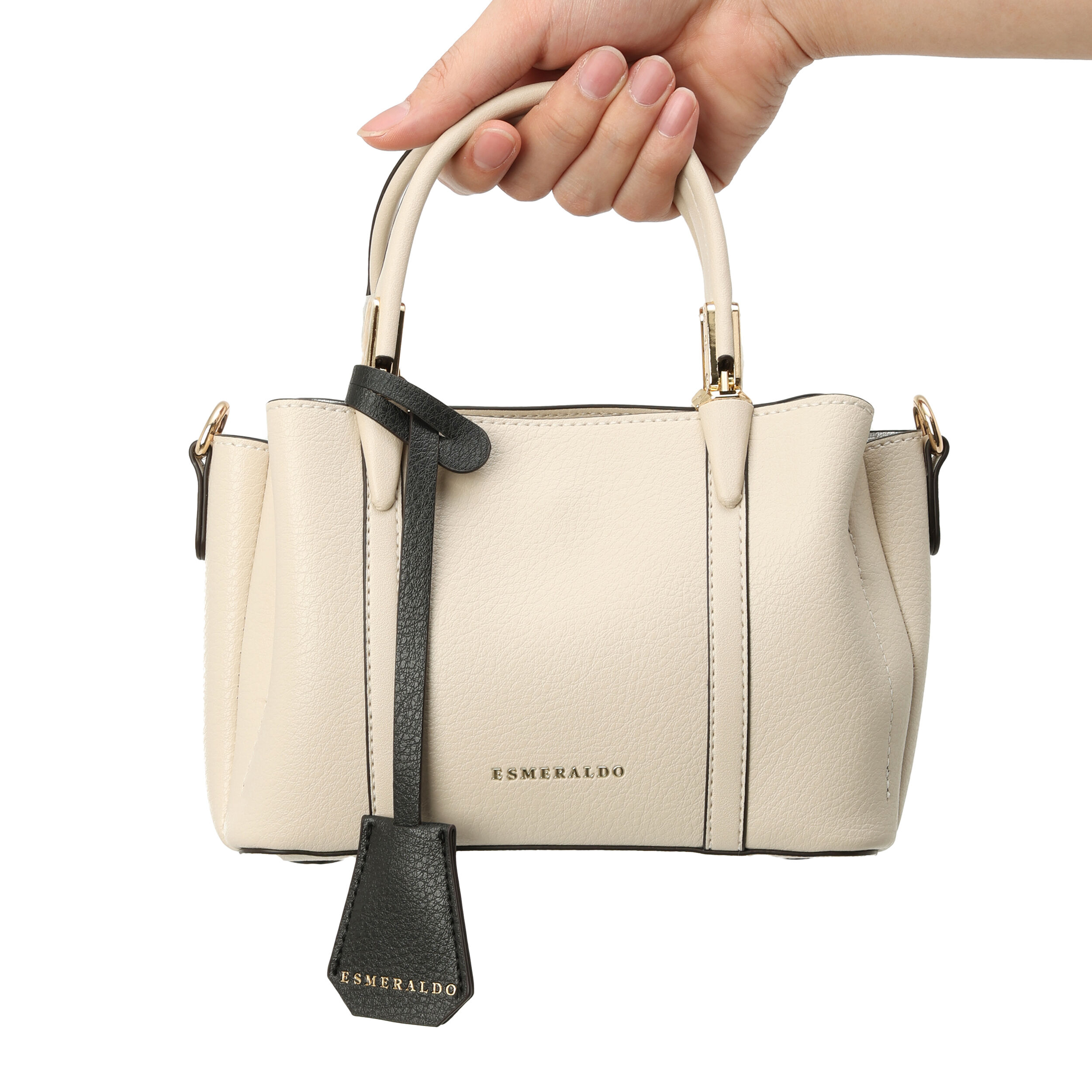  「３ポケットトート／Ｓ／ＥＳＭＥＲＡＬＤＯ　ｈａｐｐｉｎｅｓｓ」|ショルダー・メッセンジャー|