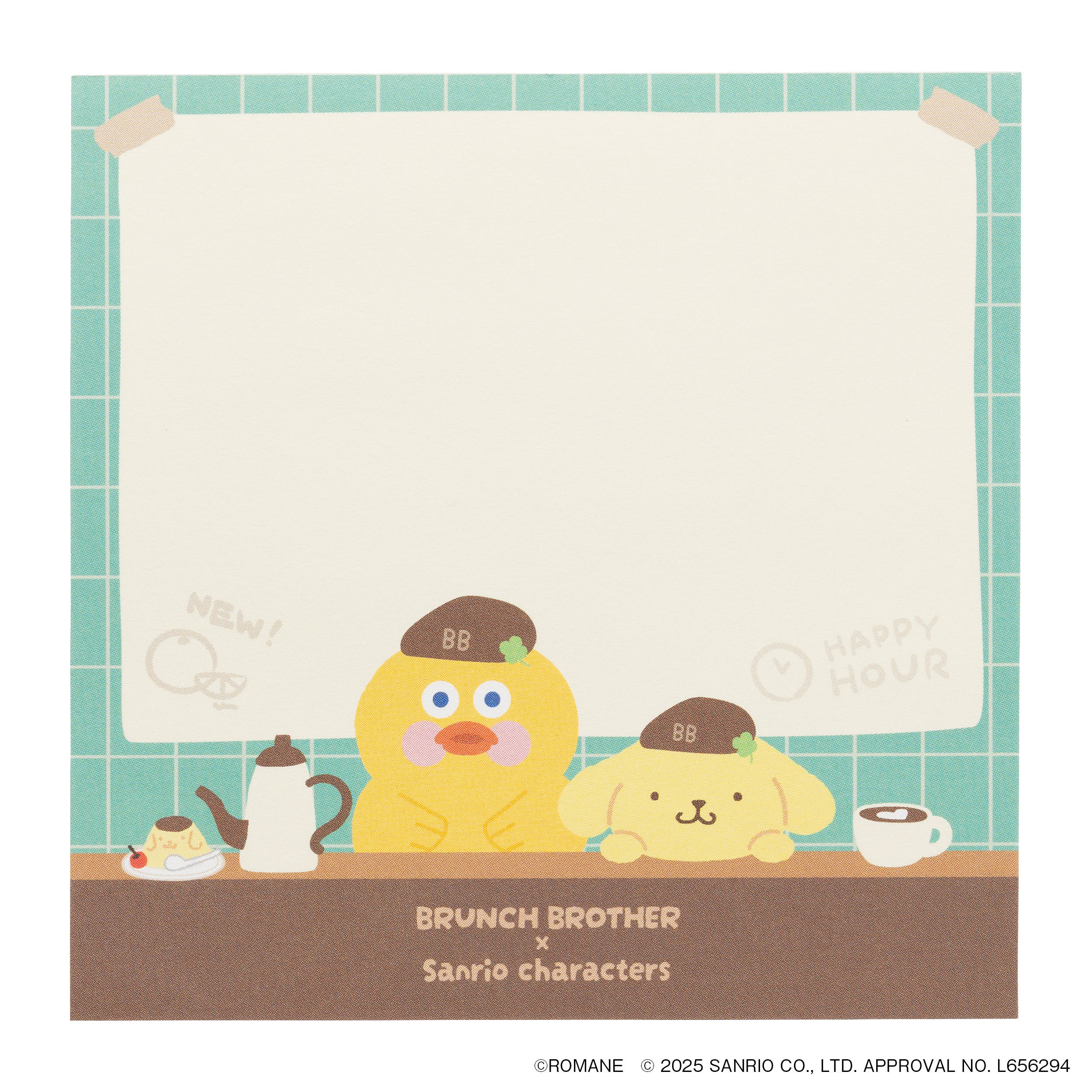  「メモパッド／ブランチブラザーｘサンリオキャラクターズ」|ステーショナリー|B