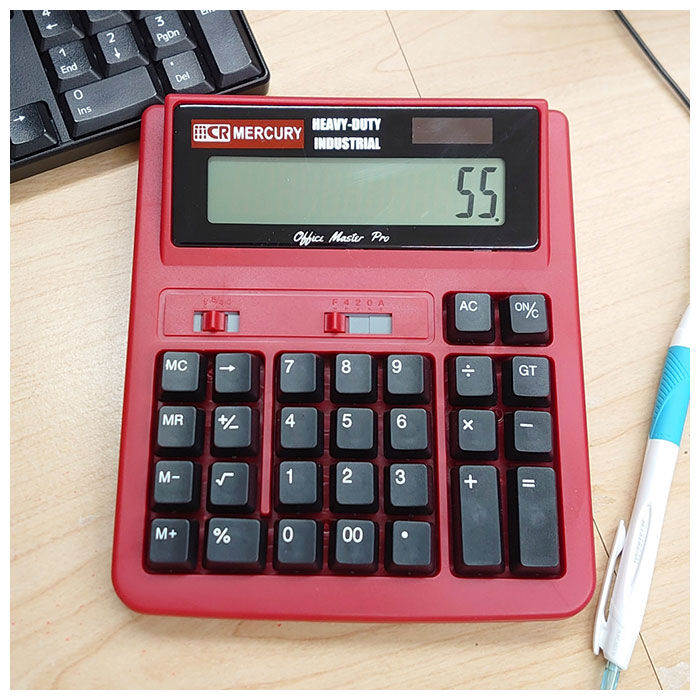 MERCURY「電卓 12桁 通販 マーキュリー 雑貨 おしゃれ かわいい 大きい 計算機 大型 卓上 事務」|ステーショナリー|