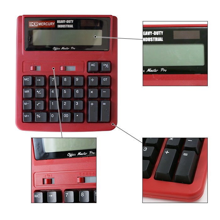 MERCURY「電卓 12桁 通販 マーキュリー 雑貨 おしゃれ かわいい 大きい 計算機 大型 卓上 事務」|ステーショナリー|