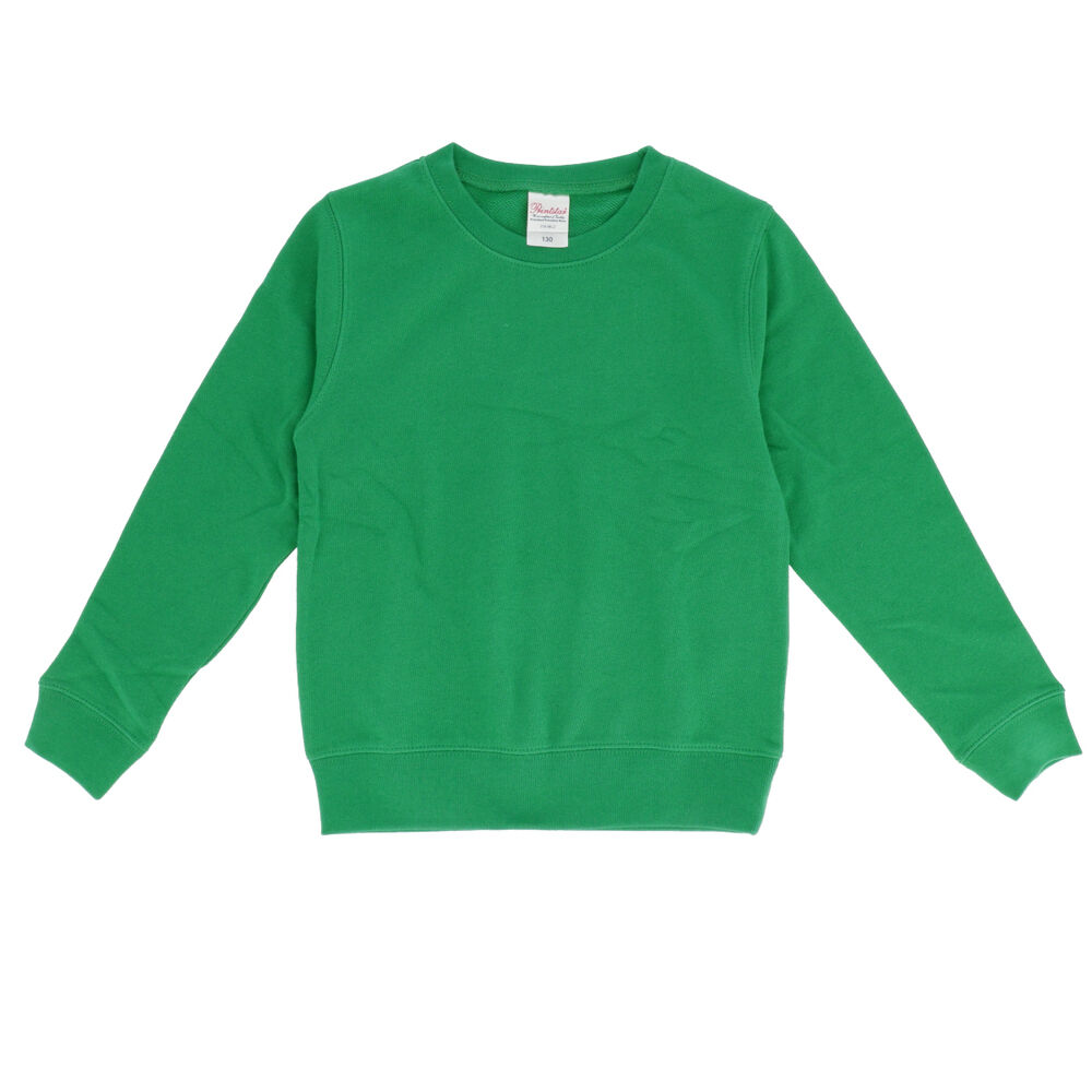 BACKYARD FAMILY「トレーナー キッズ 通販 ジュニア クルーネックライトトレーナー スウェット ルームウェア 100」|その他ベビーウェア|グリーン1