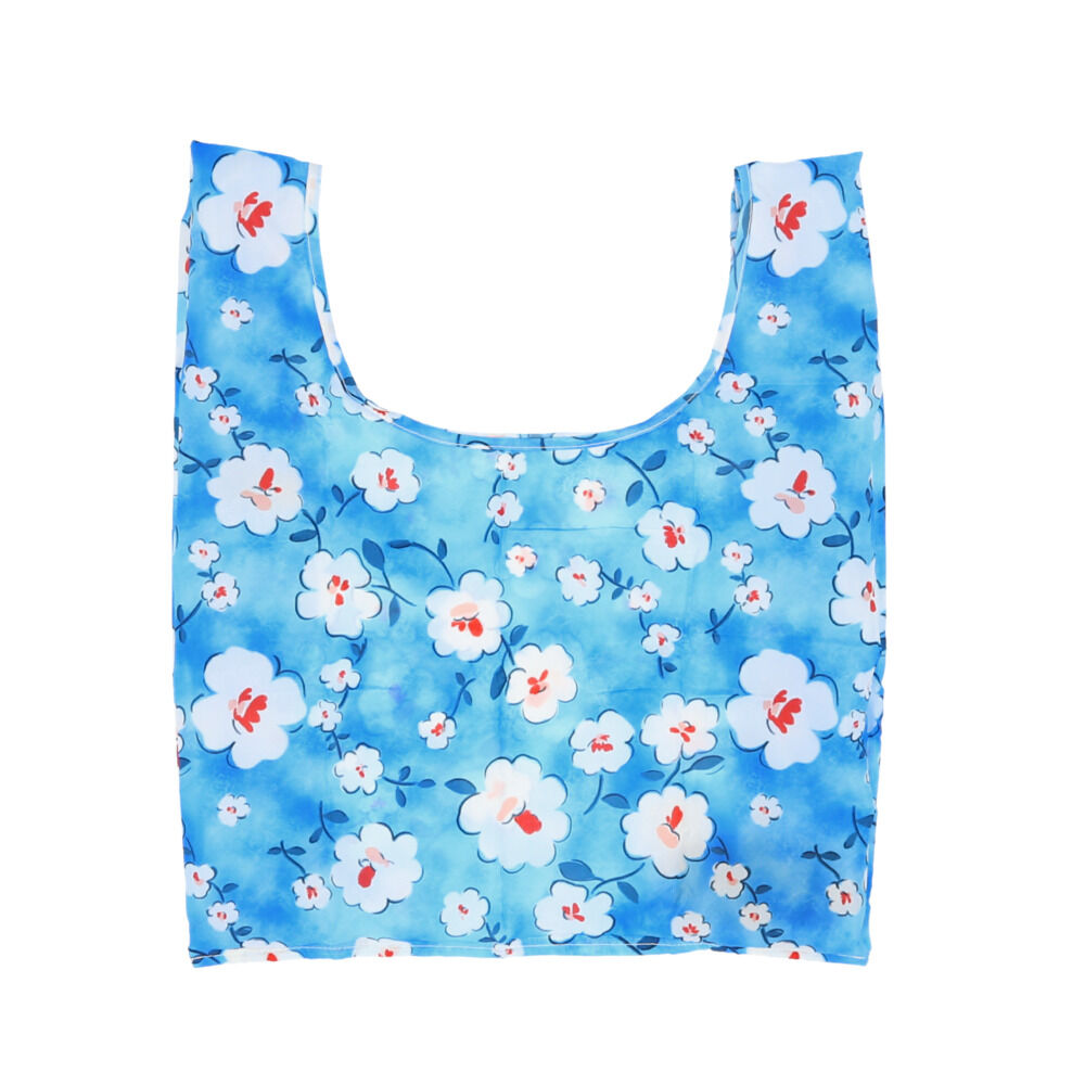 BACKYARD FAMILY「エコバッグ マチ広 弁当 通販 コンビニ レジ袋型 小さめ コンパクト 軽量 軽い 大容量」|エコバッグ|ブルー1