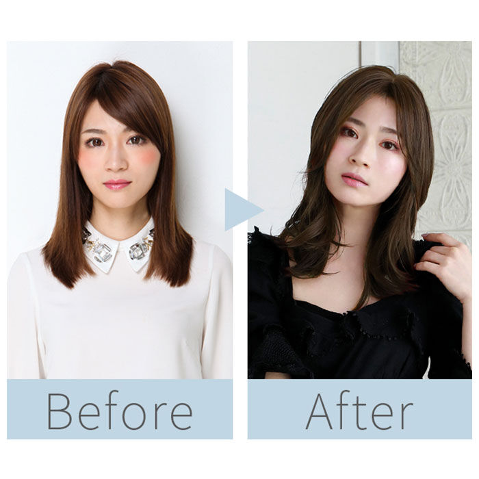 BACKYARD FAMILY「プリシラ ウィッグ つむじ 前髪 通販 グラムワンレンバングス つむじ付き 前髪ウィッグ」|ヘアスタイリング|