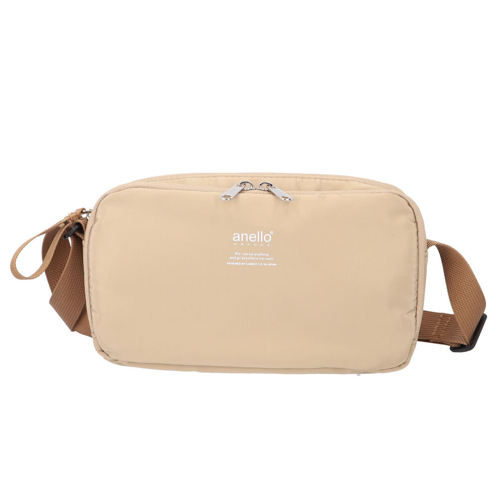 BACKYARD FAMILY「アネロ グランデ ショルダー バッグ 通販 anello GRANDE GTM0715」|ショルダー・メッセンジャー|ベージュ1