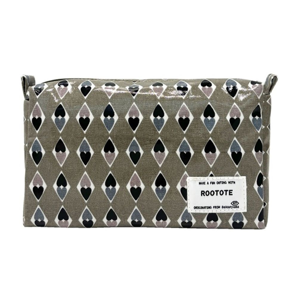 ROOTOTE「ルートート ラミネート ROOTOTE 1023 通販 ポーチ コスメポーチ 化粧ポーチ」|ポーチ|ブラウン1
