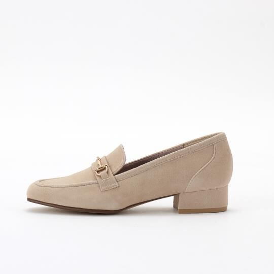 銀座かねまつ「LSBW2405SUEBEG 【防水】【本革】【Bワイズ】アクアベルスレンダーローファー」|パンプス|