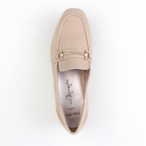 銀座かねまつ「LSBW2405SUEBEG 【防水】【本革】【Bワイズ】アクアベルスレンダーローファー」|パンプス|