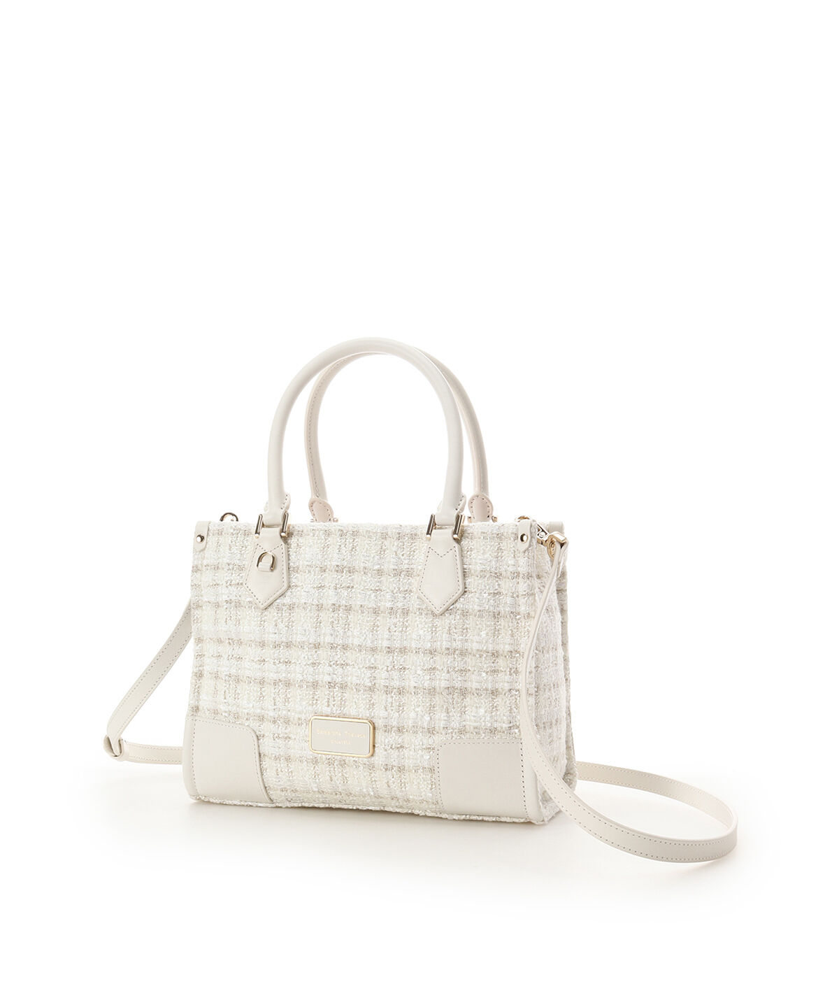 Samantha Thavasa「ファンシーツイード スクエアハンドバッグ」|ハンドバッグ|