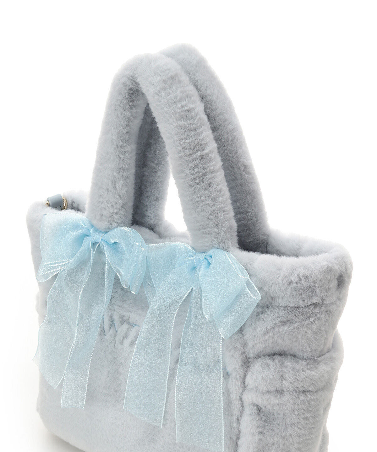 Samantha Vega「シフォンリボンファーハンドバッグ」|ハンドバッグ|