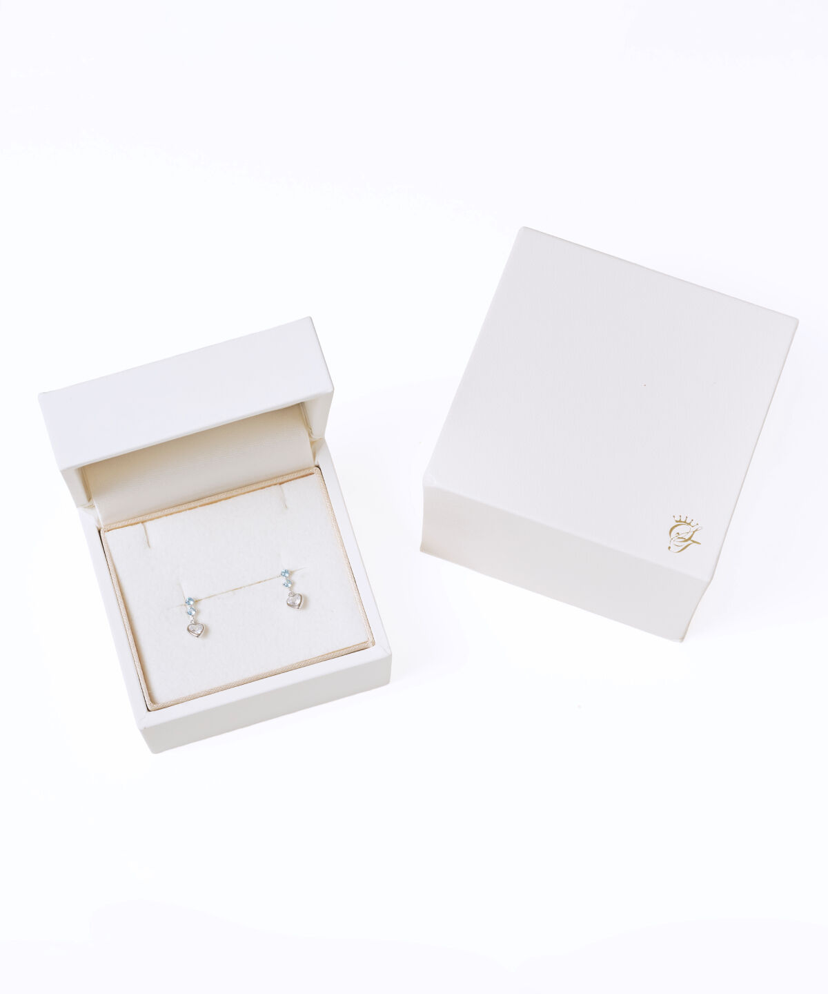 Samantha Tiara「K10 WG ハートピアス≪11月 誕生石≫」|ピアス|