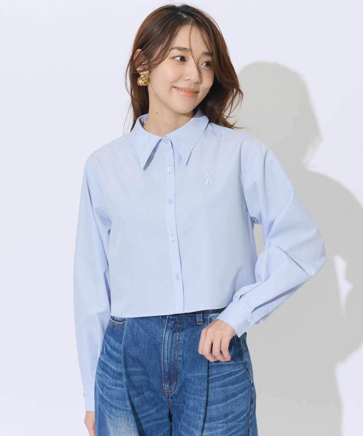 アンドクチュール「AC刺繍ボウタイシャツ」|シャツ・ブラウス|