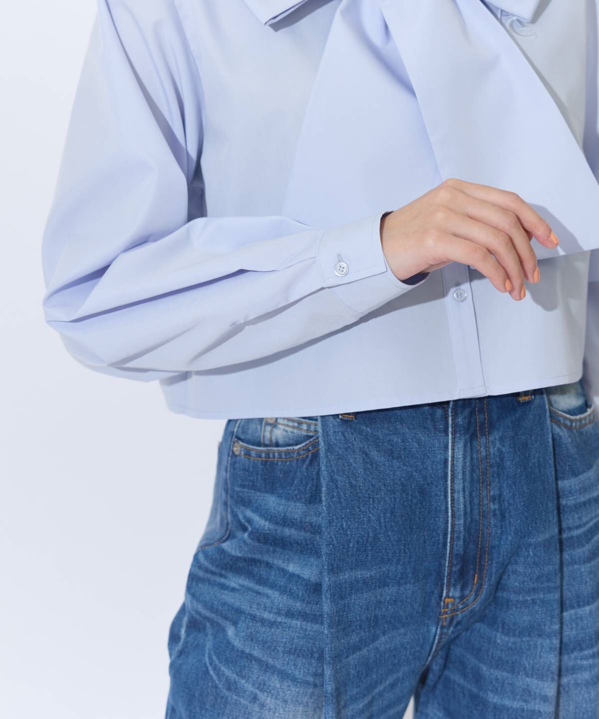 アンドクチュール「AC刺繍ボウタイシャツ」|シャツ・ブラウス|