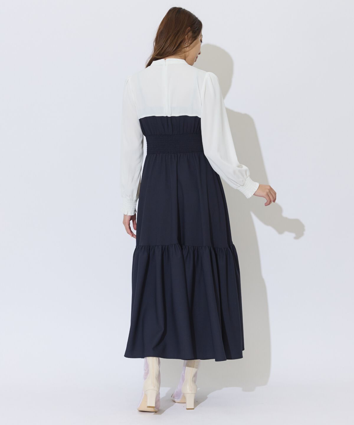 アンドクチュール「フロントリボンティアードワンピース」|ワンピース|