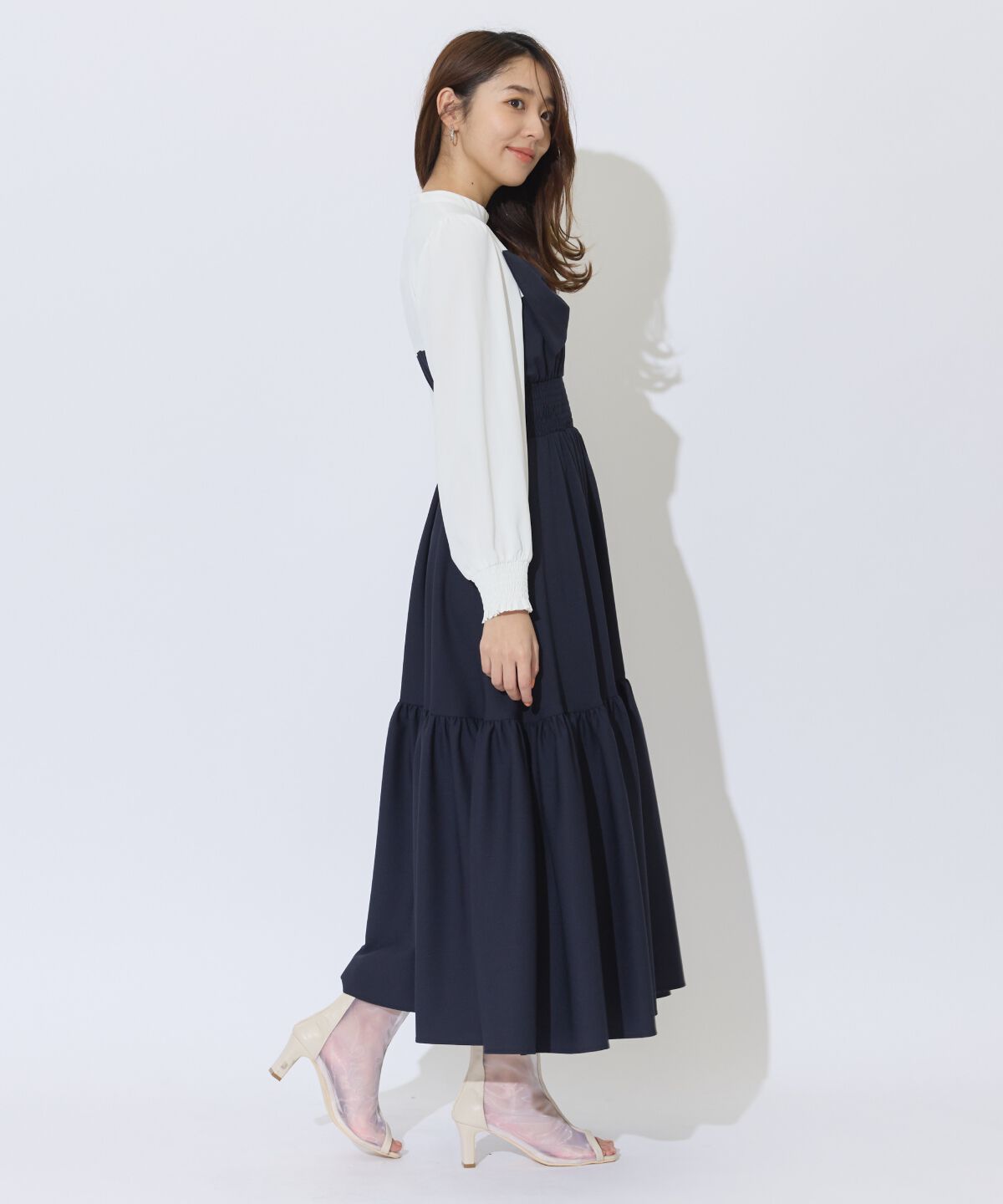 アンドクチュール「フロントリボンティアードワンピース」|ワンピース|