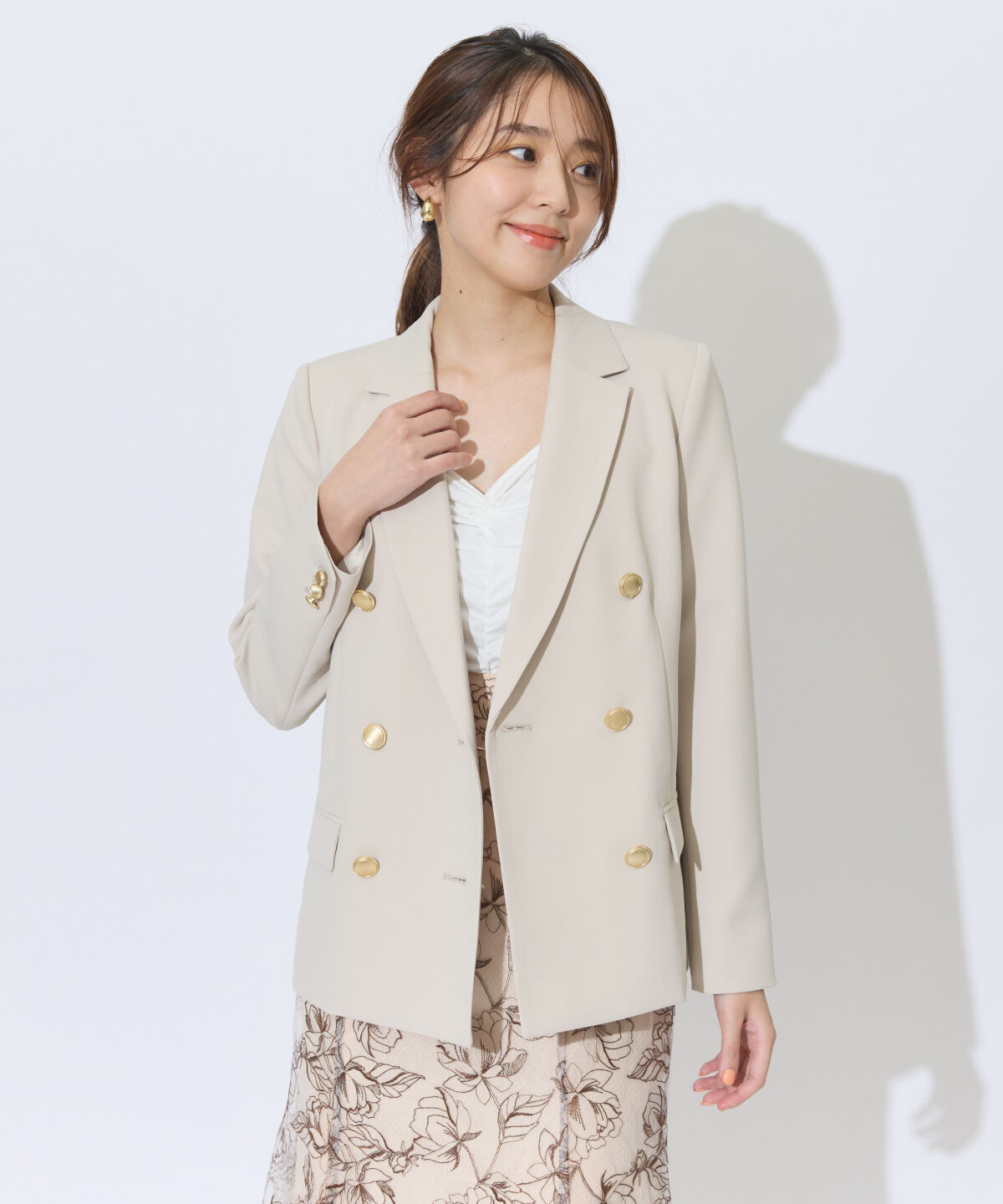 アンドクチュール「ダブルテーラードジャケット」|テーラードジャケット|