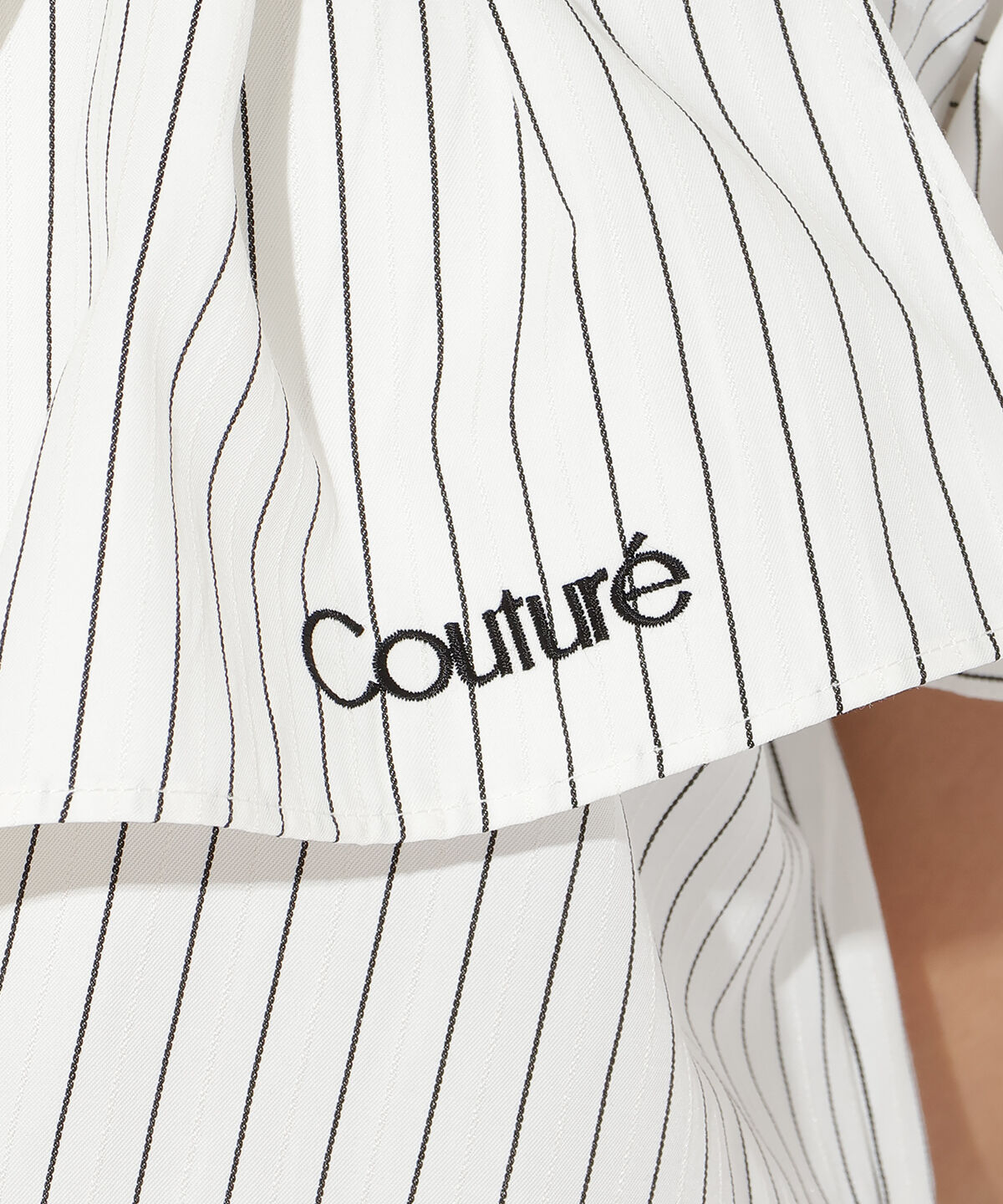 アンドクチュール「バタフライリボンストライプブラウス」|シャツ・ブラウス|