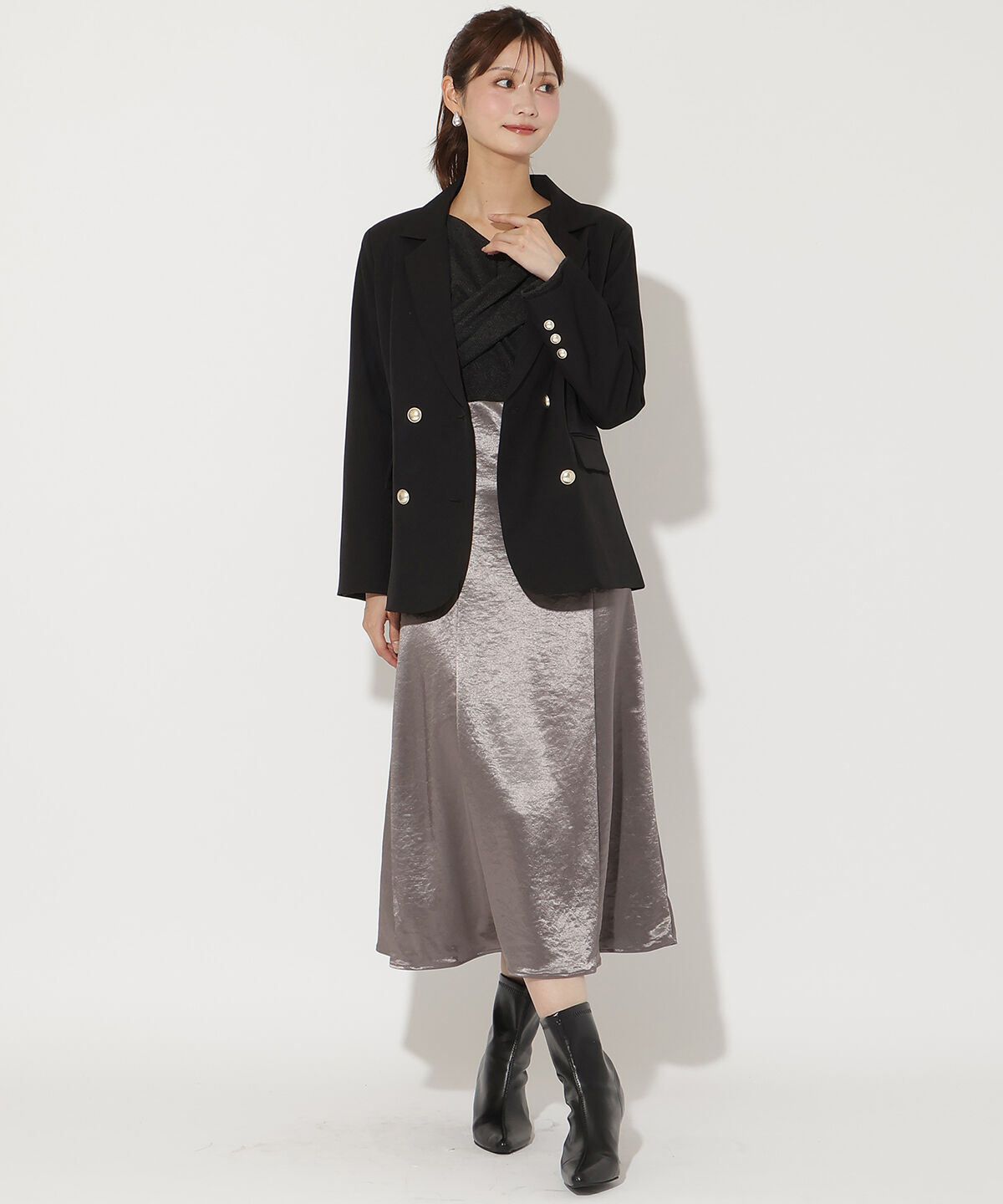 アンドクチュール「ダブルブレストテーラードジャケット」|テーラードジャケット|