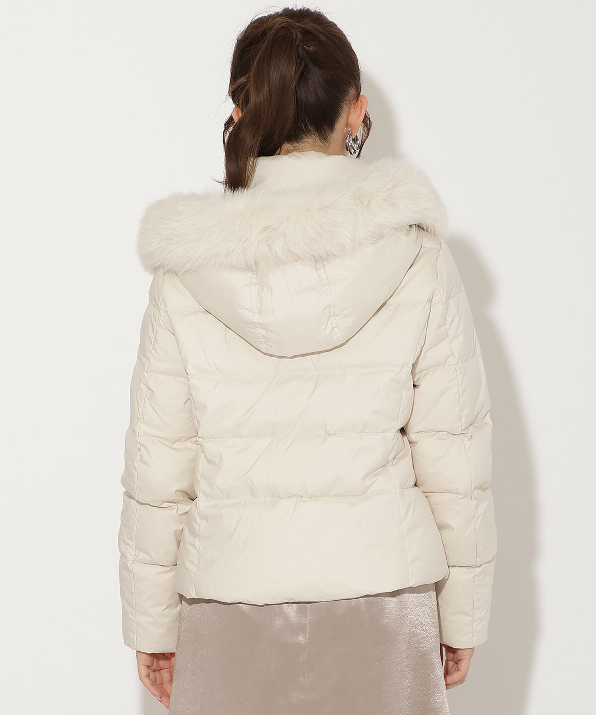 アンドクチュール「FOXファー付きプレミアムショートダウン」|ダウン|