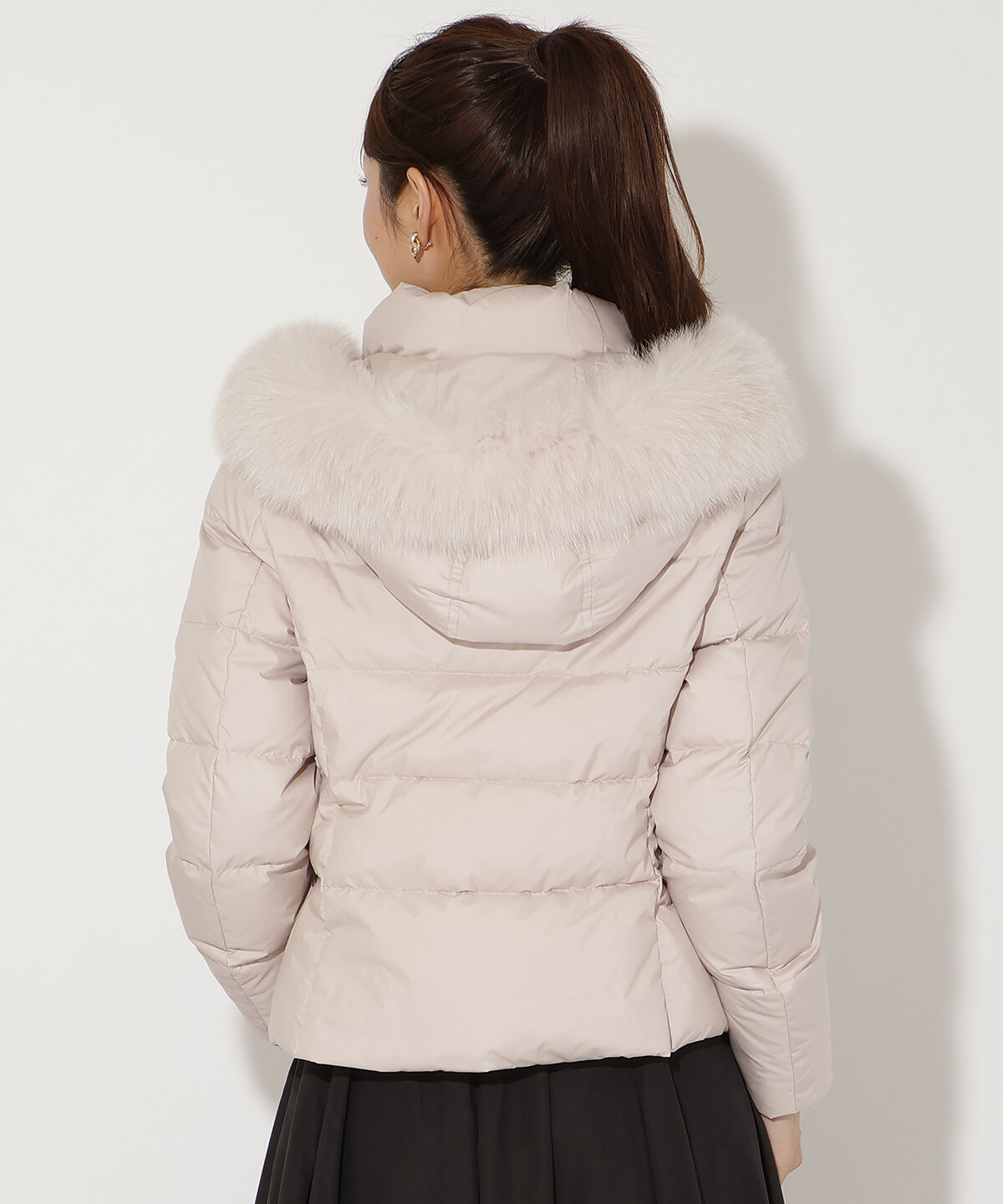 アンドクチュール「FOXファー付きプレミアムショートダウン」|ダウン|