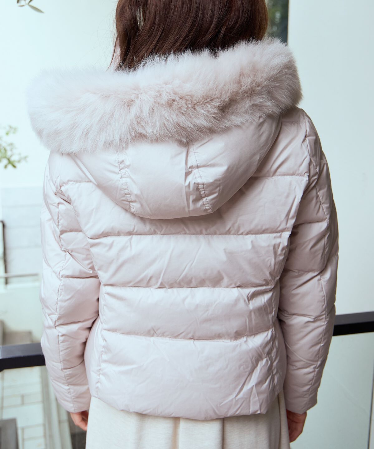 アンドクチュール「FOXファー付きプレミアムショートダウン」|ダウン|