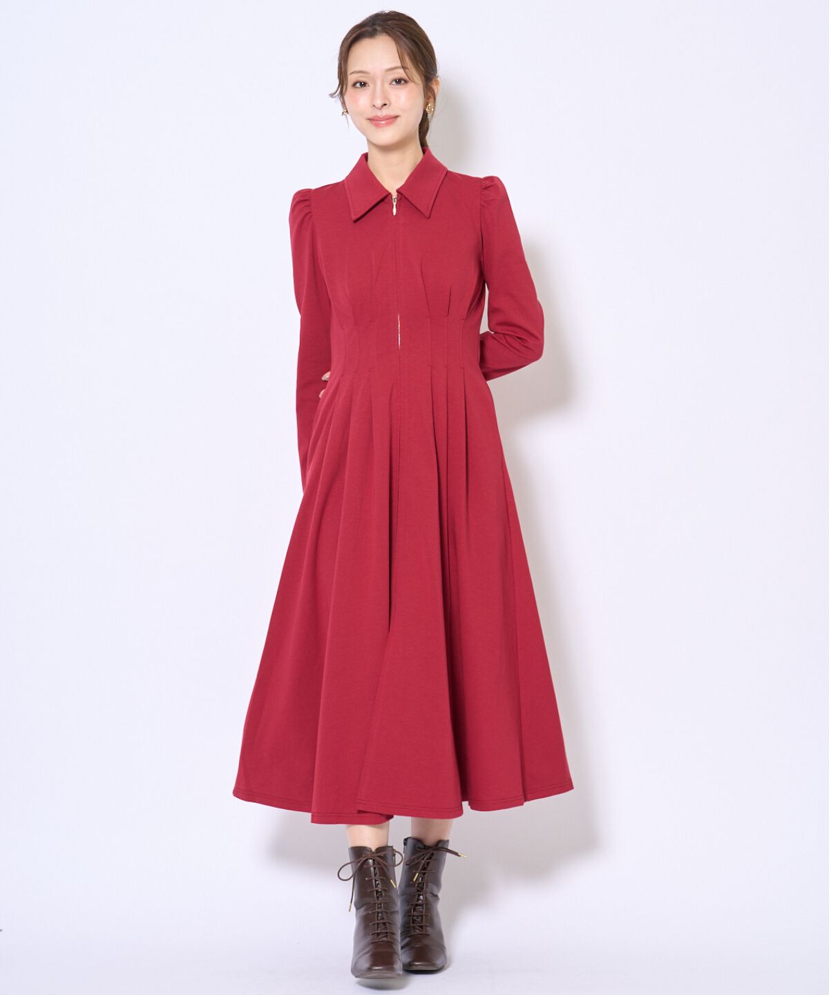 アンドクチュール「センターZIPワンピース」|ワンピース|