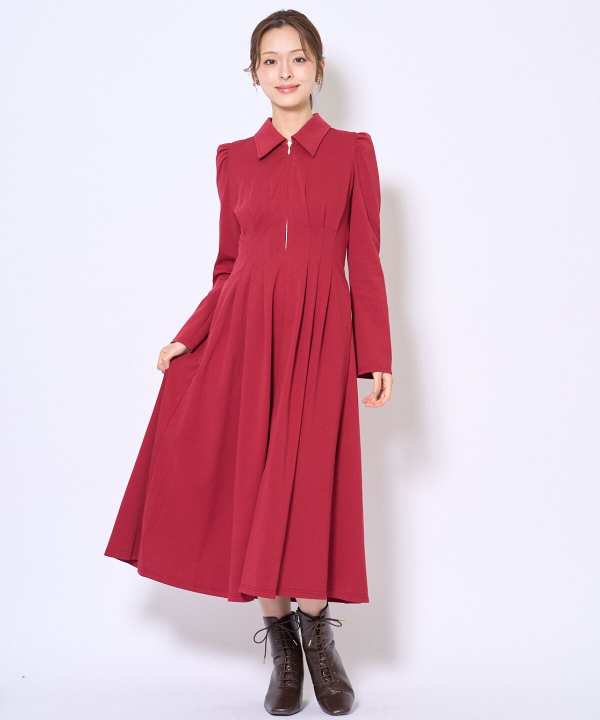 アンドクチュール「センターZIPワンピース」|ワンピース|