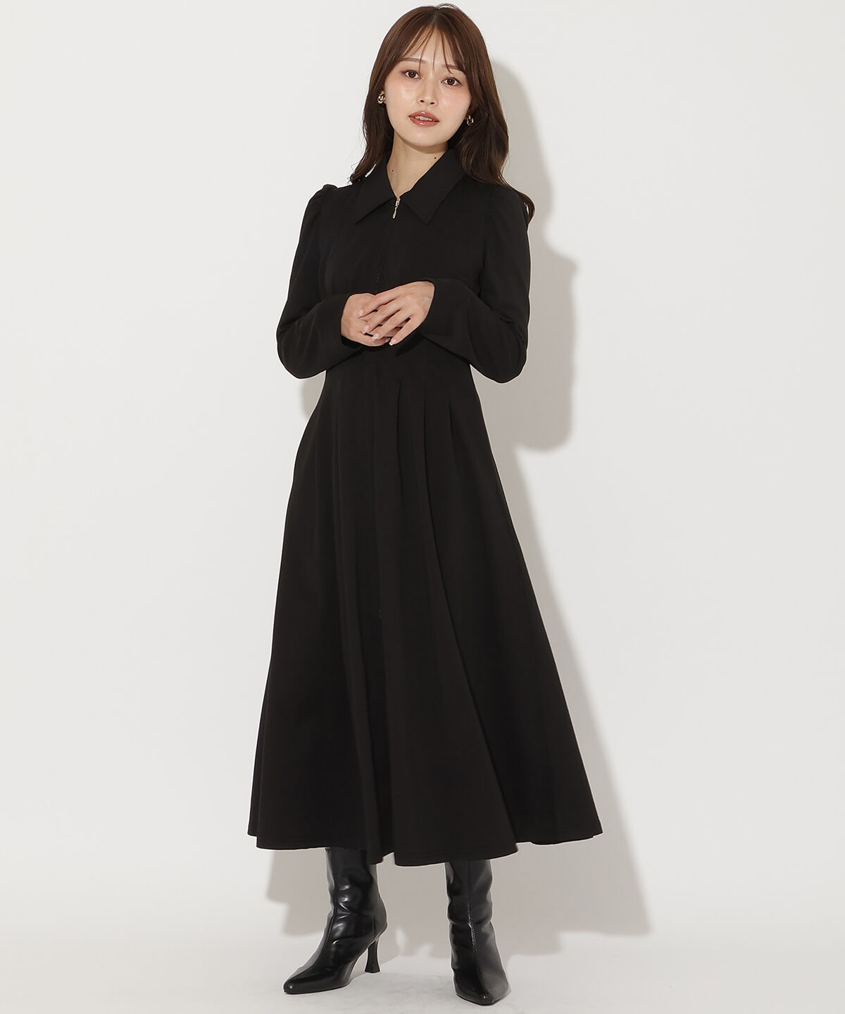 アンドクチュール「センターZIPワンピース」|ワンピース|