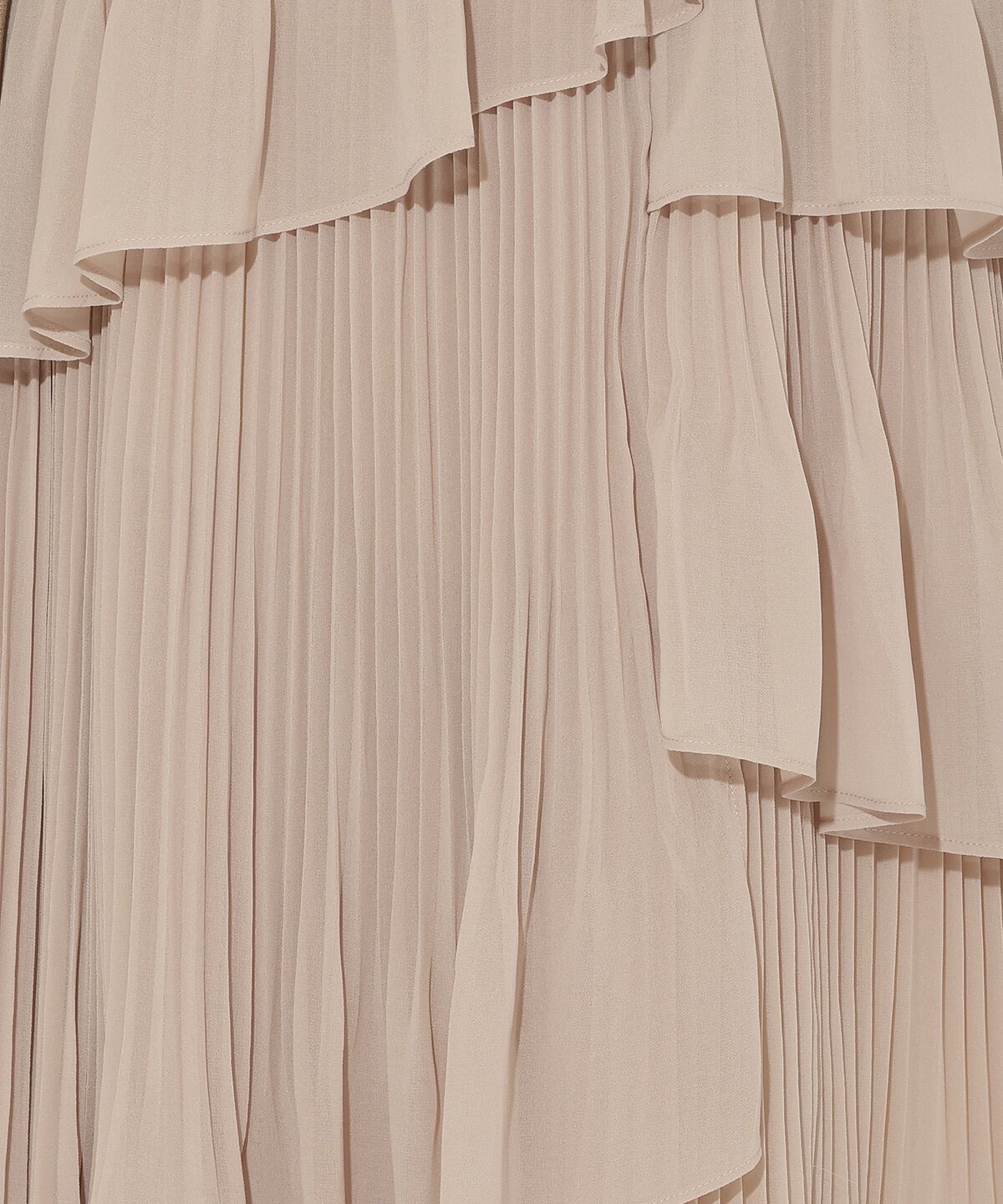 アンドクチュール「ジャケットレイヤードプリーツワンピース」|ワンピース|