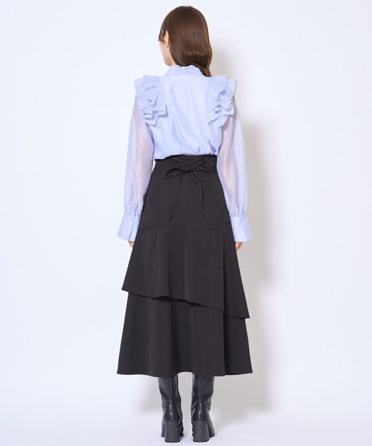 アンドクチュール「インナーミニティアードスカート」|フレア|