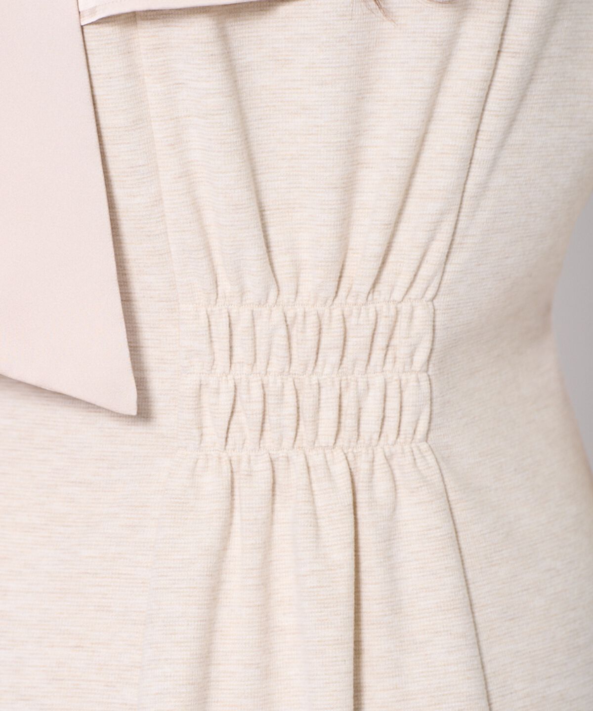 アンドクチュール「ショルダーリボンカットソーワンピース」|ワンピース|