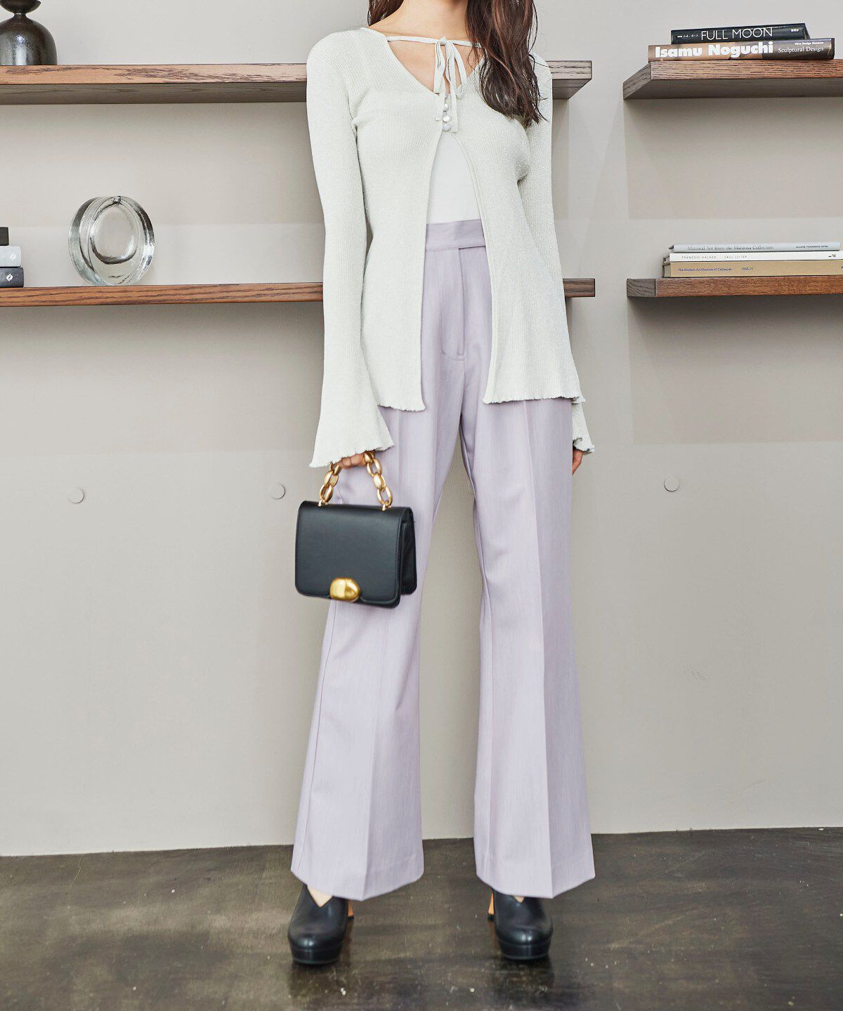 REDYAZEL「ラメシアーニットカーディガン」|カーディガン|