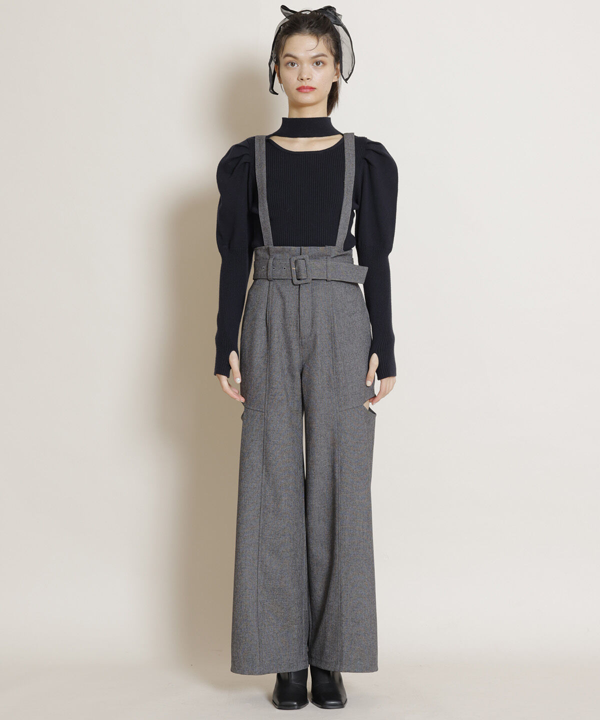 REDYAZEL「カットアウトサス付きワイドパンツ」|その他|