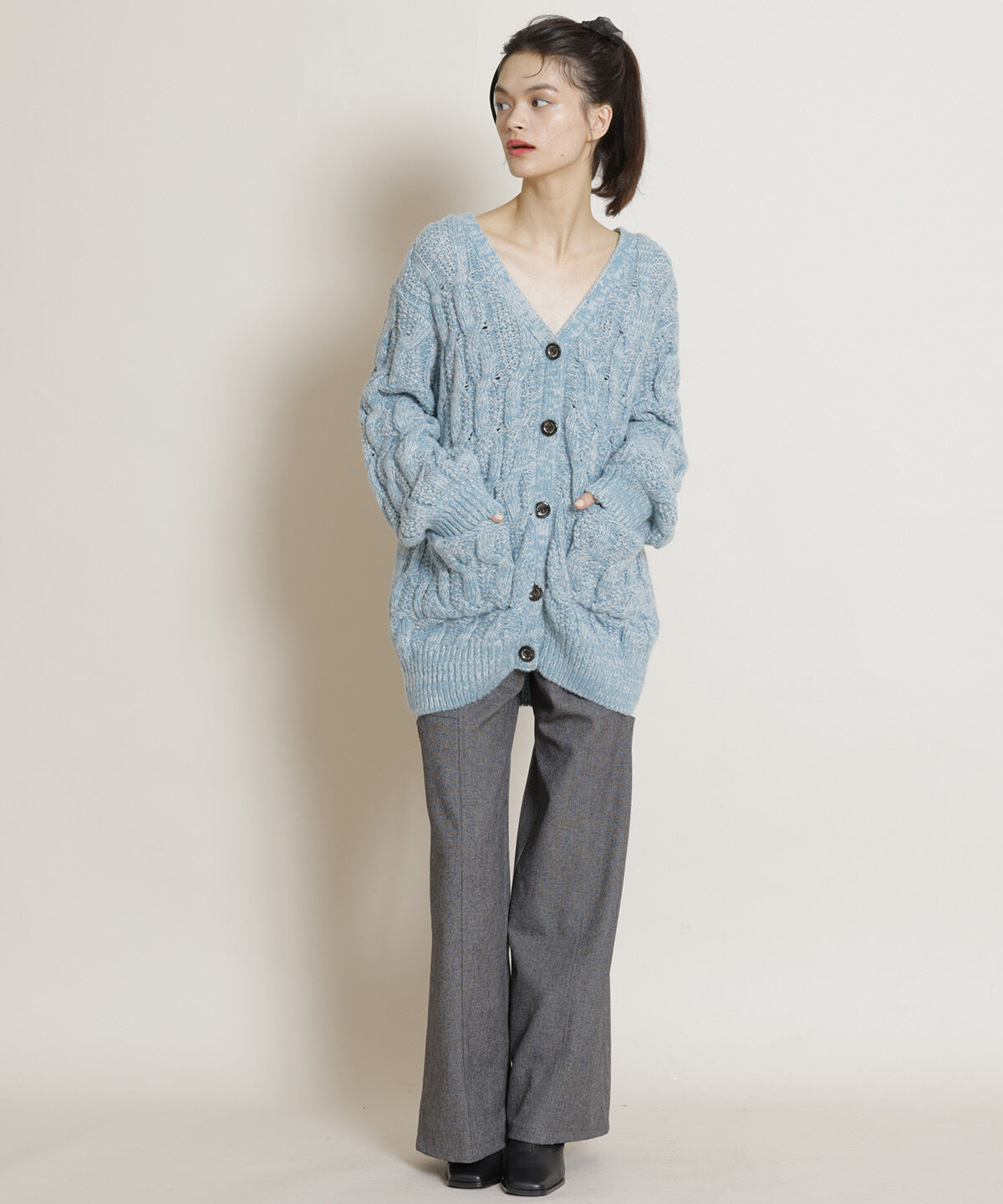 REDYAZEL「カットアウトサス付きワイドパンツ」|その他|