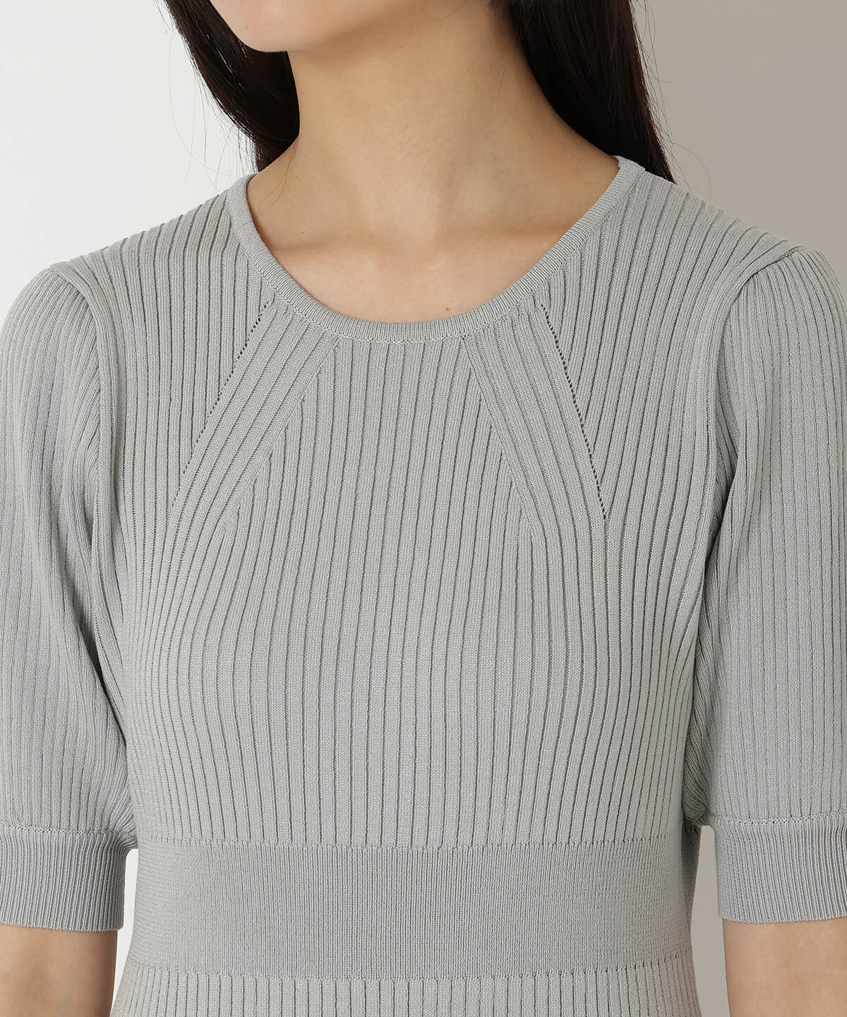 REDYAZEL「レースヘムニットワンピース」|ワンピース|