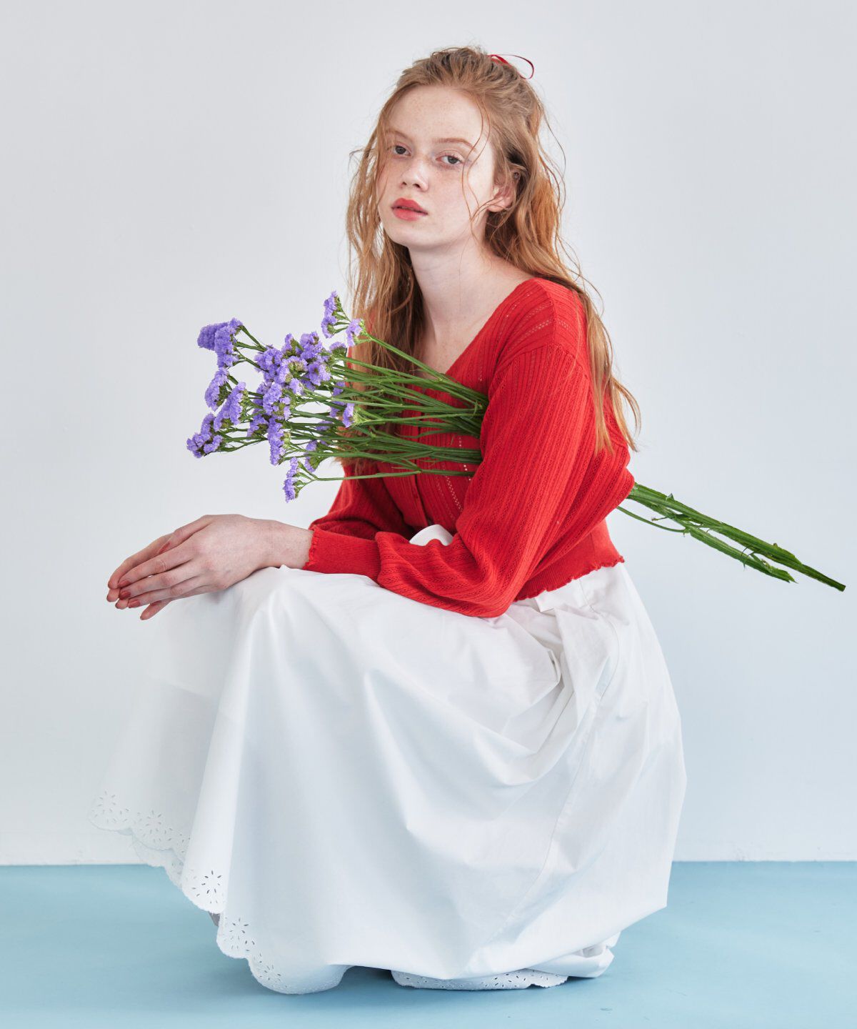 REDYAZEL「エンブロイダリーコットンワンピース」|ワンピース|